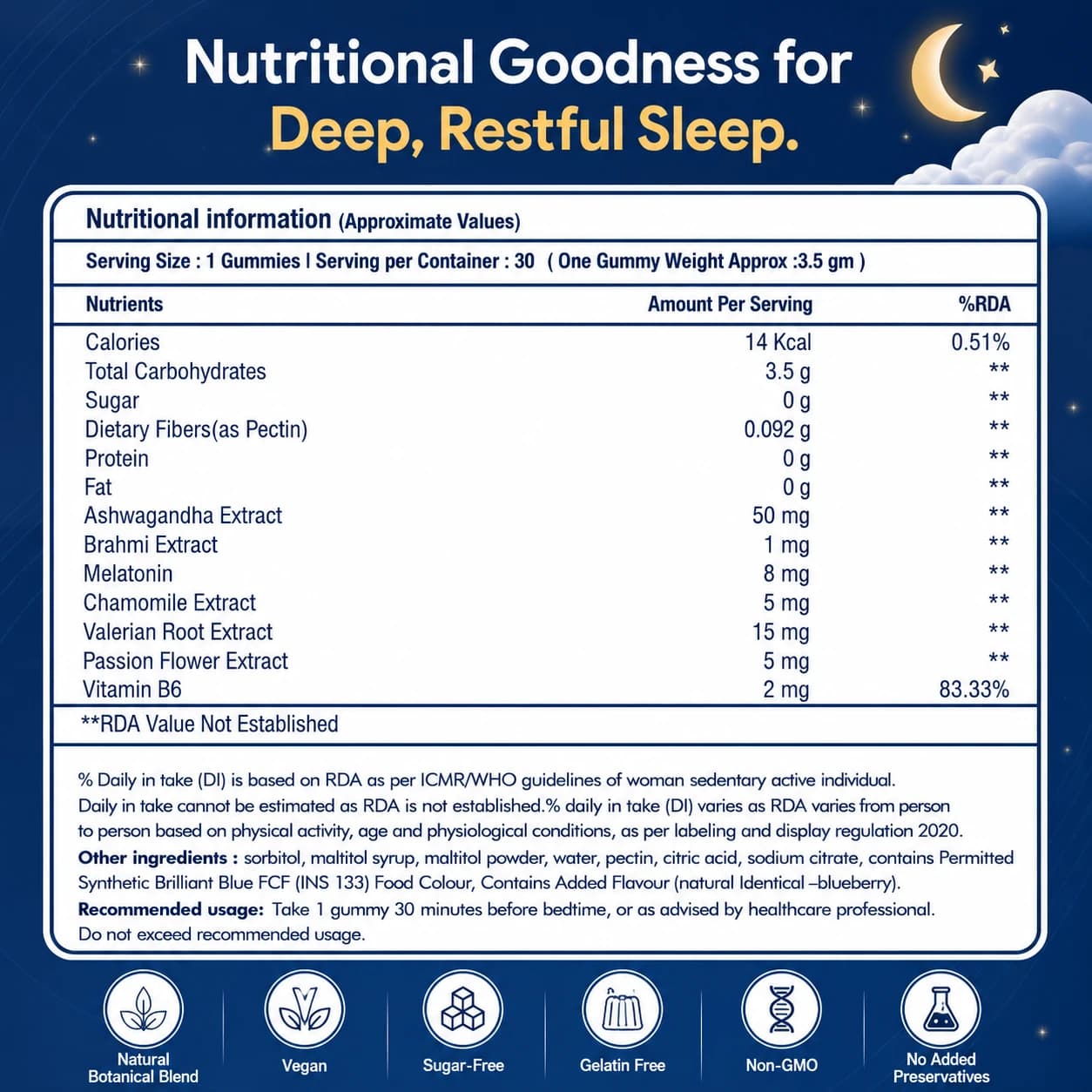 Sleep Support Gummies (Pack of 2) thumbnail 6