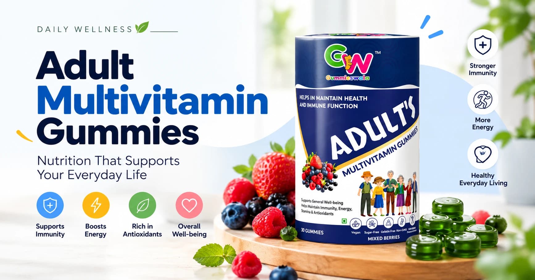 Adult Multivitamin Gummies: Benefits, Essential Nutrients & Daily Nutrition