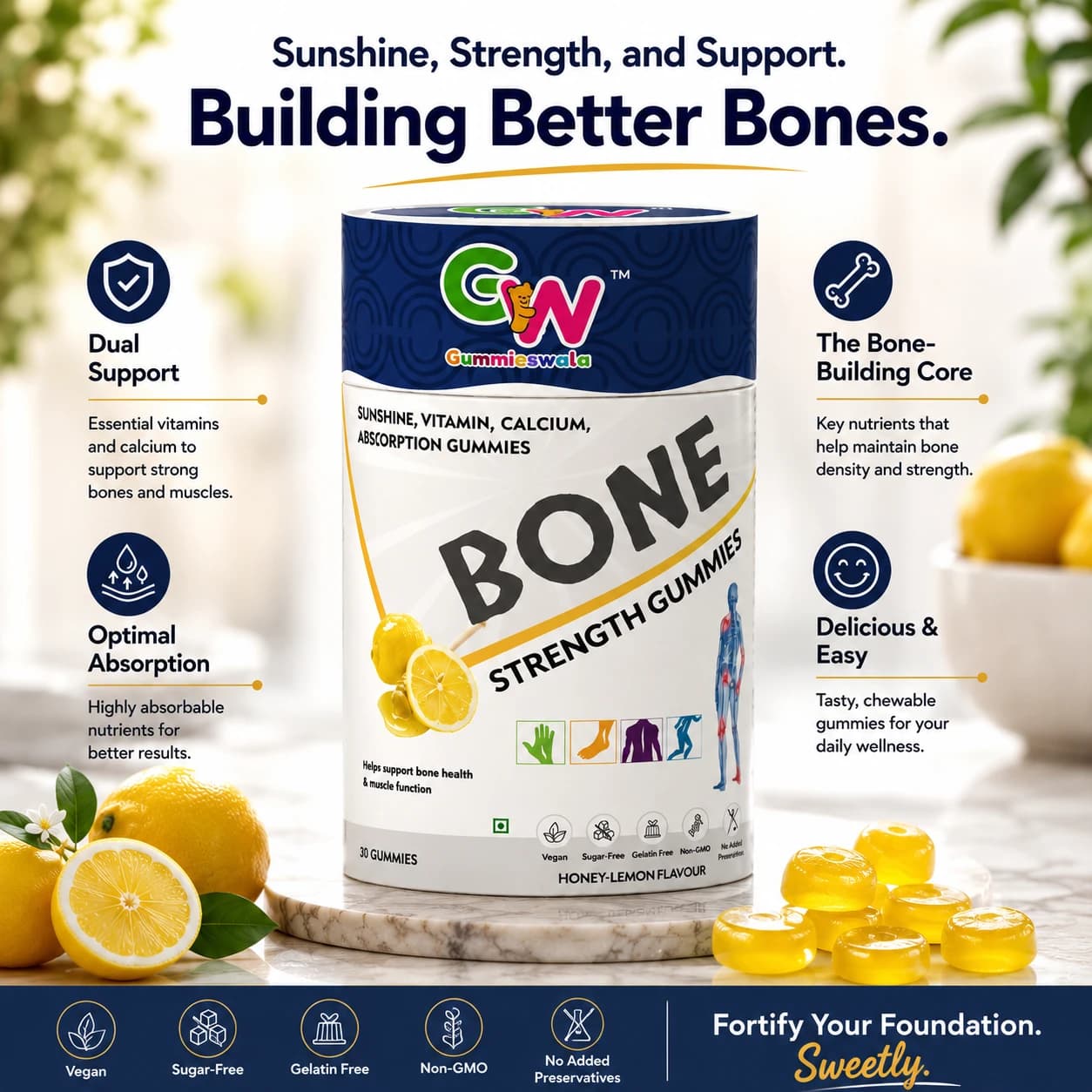 Bone Strength Gummies (Pack of 2) thumbnail 2