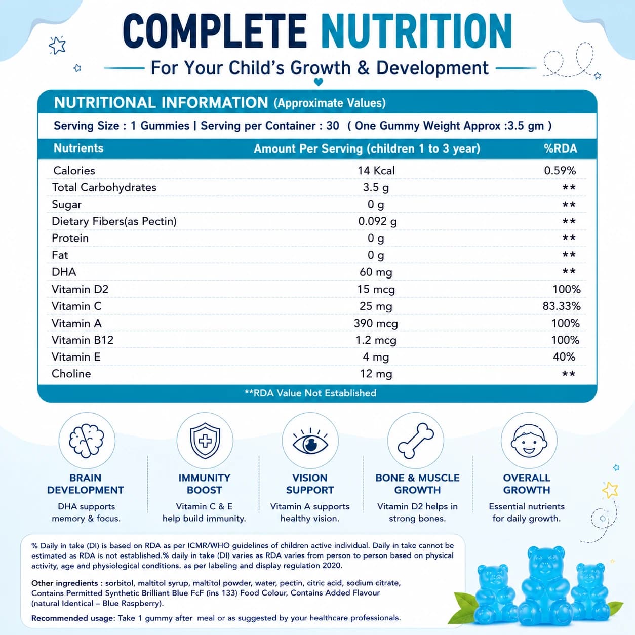 DHA Kid's Gummies (Pack of 2) image 6