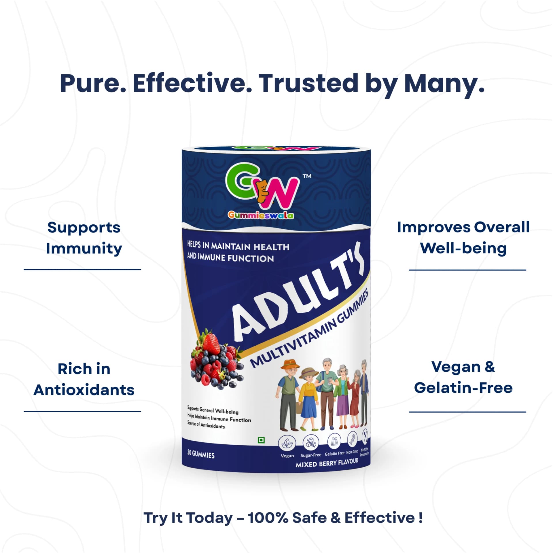 Adults + Kids Multivitamin Gummies (Pack of 2) image 3