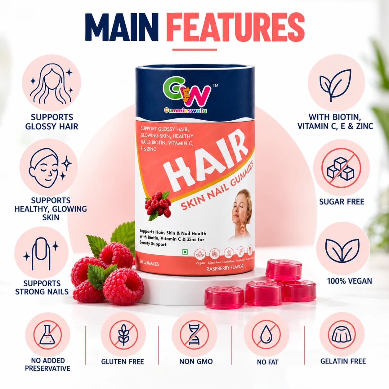 Hair Skin Nail Gummies image 5