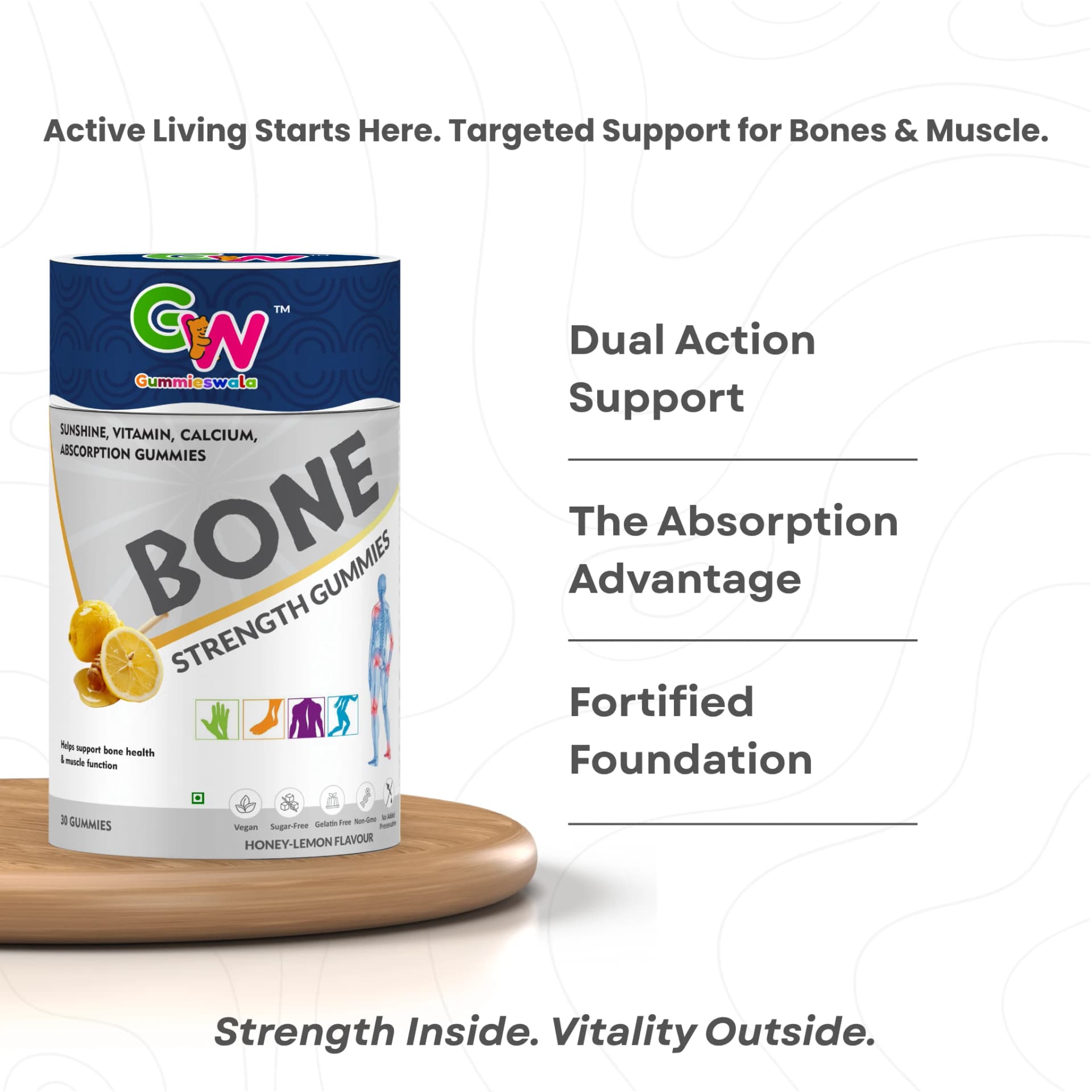 Multivitamin + Bone Strength Gummies (Pack of 2) image 4