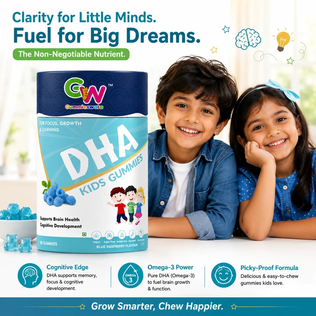DHA Kid's Gummies (Pack of 2) image 3